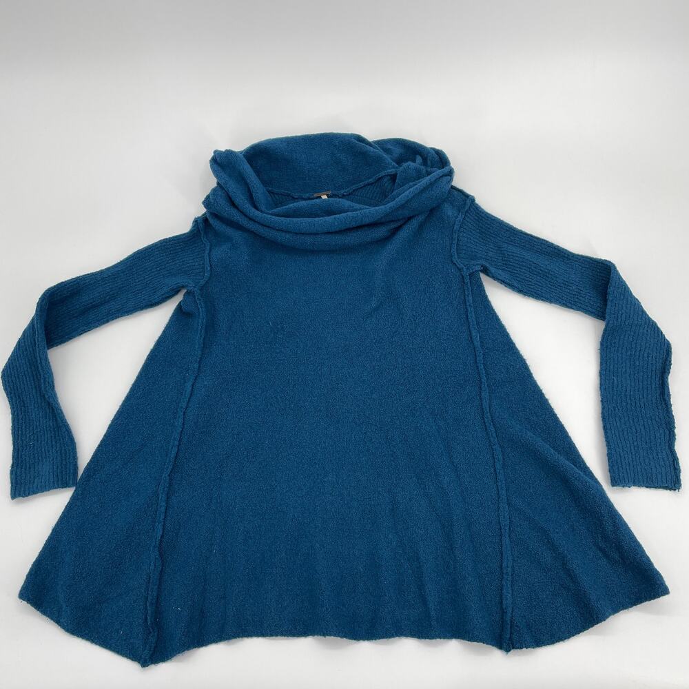 FREE PEOPLE Women's Sz XS Oversized Off Shoulder Long Sleeve A-Line Sweater